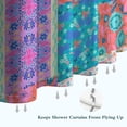thumbnail image 6 of Bohemian Pioneer Flower Patchwork Shower Curtain 72"x84" ,Bathroom Decorative Shower Curtains Set with 12 Hooks,Modern Waterproof Washable Shower Curtain, 6 of 6