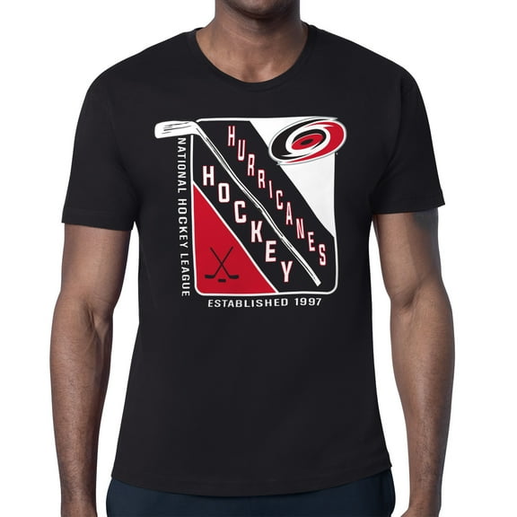 Men's Starter Black Carolina Hurricanes Shield Graphic T-Shirt