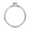thumbnail image 4 of Bague en Forme de Cœur avec Accents d'Épaule - Saphir Bleu (Septembre), 4 of 4