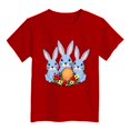 thumbnail image 4 of Tanghaowl Easter Shirts for Boys Girls Easter Children's Cute Rabbit Easter Egg Casual T Shirt Toddler Shirts Girls 2t, 4 of 4