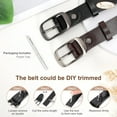 thumbnail image 5 of 2 Pack Women Leather Belt, Fashion Ladies Belt with Pin Buckle for Jeans Pants, 5 of 7