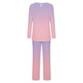 thumbnail image 5 of UAMVSH Womens Pajama Sets 2 Piece Lounge Sets Crew Neck Long Sleeve Top and Elastic Waist Pants with Pockets, 5 of 6