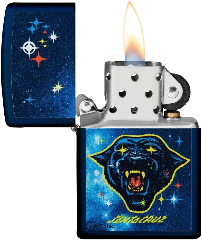 Zippo Lighter - Personalized Customize Message Engrave on Backside for Santa Cruz Design Zippo Lighter (Santa Cruz 49613)