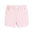 thumbnail image 3 of Hudson Baby Girl Shorts Bottoms 4-Pack, Pink Black, 3-6 Months, 3 of 6
