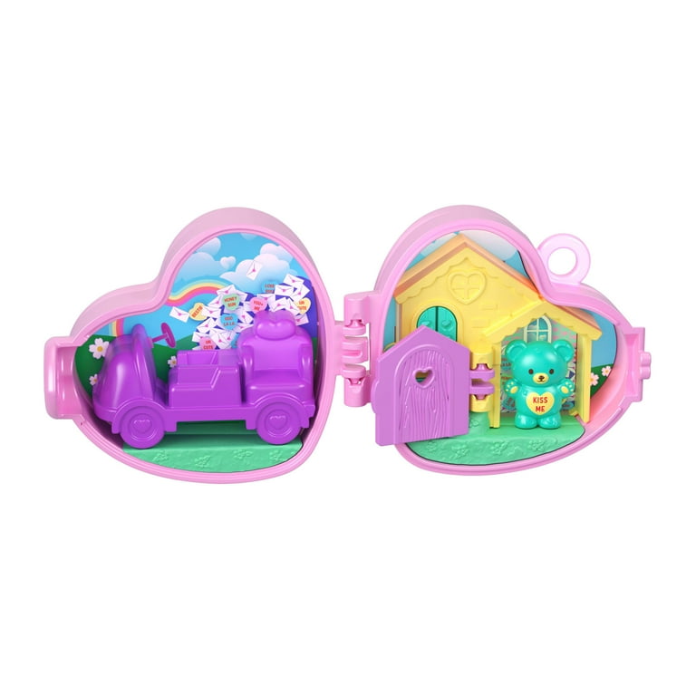 Polly Pocket x Sweethearts Doll & 2 Playsets with 7 Accessories