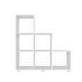 thumbnail image 5 of Cascavel Stair Cubby with 6 Cube Shelves in White. Set of 2, 5 of 7