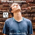 thumbnail image 5 of JVC Air Cushion Wireless Earbuds Headphones, Bluetooth 5.0, Water Resistant IPX4, Long Life Battery (up to 24 Hours), 3-Button Remote with mic - HAFX41WB, Black, Medium, 5 of 5