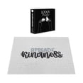 thumbnail image 3 of Ambesonne Typography Jigsaw Puzzle Durable Cardboard, Spread Kindness Saying, 1000 pcs, Pale Blue Grey and Black, 3 of 5