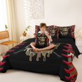 thumbnail image 3 of Erosebridal Teens Abstract Camouflage Baseball Twin Bedding Sets 7-Piece,Sport Theme Bedding Comforter Set for Kids Boys,Black Reversible,Breathable Home Decor, 3 of 6