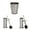 Stainless Steel, variant on Bath Bliss 3 Piece Stainless Steel Bathroom Set | Trash Can| Toilet Brush | Plunger