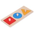 thumbnail image 2 of Tablero de madera con formas geométricas para combinar colores, juguetes educativos para niños, formas geométricas, 2 of 15