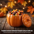 thumbnail image 2 of ICQOVD Ceramic Pumpkin Canister with Lid Fall Harvest Storage Jar Candy Cookie Container Kitchen Counter Halloween Decor, 2 of 6