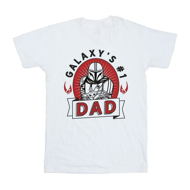 Star Wars: The Mandalorian Mens Galaxy's #1 Dad Cotton T-Shirt