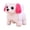 Pink, variant on Black Black Simulation Puppy Pet Toy Dog For Kids Walks And Calls Electric Plush Patch Ear Dog