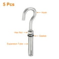 thumbnail image 3 of 5 Pack M8 304 Stainless Steel Expansion Hook, Small Open Cup Expansion Bolt Screw Concrete Hook, 3 of 6