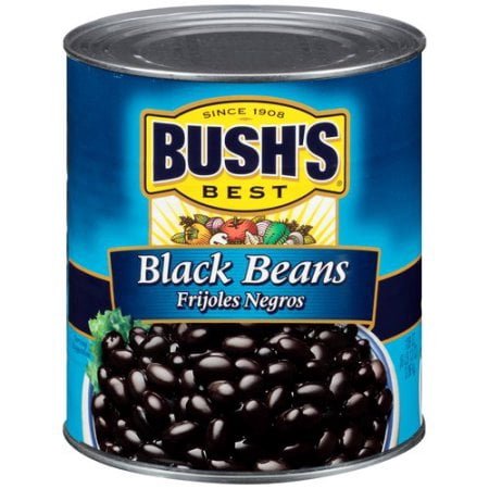 6 PACKS : Bushs Best Fancy Brine Black Beans, 108
