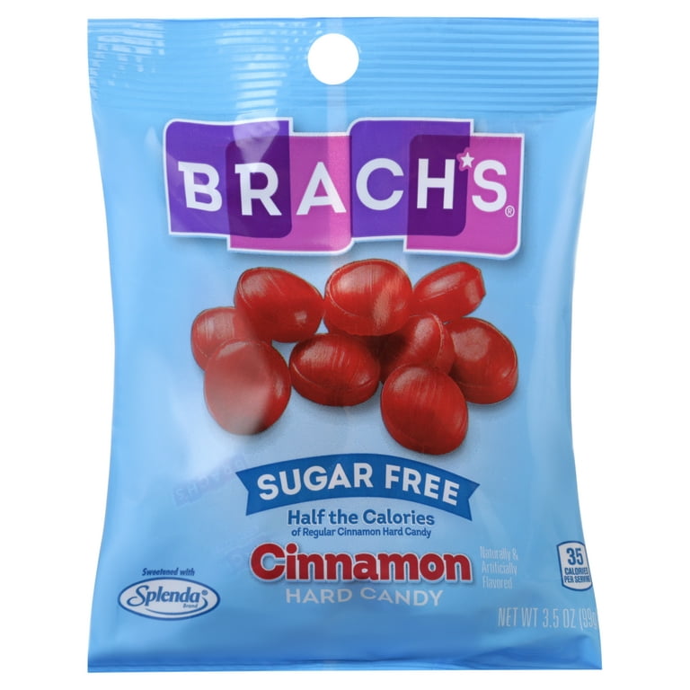 Brach's Sugar Free Cinnamon Hard Candy Bag, 3.5 oz (10 Ct