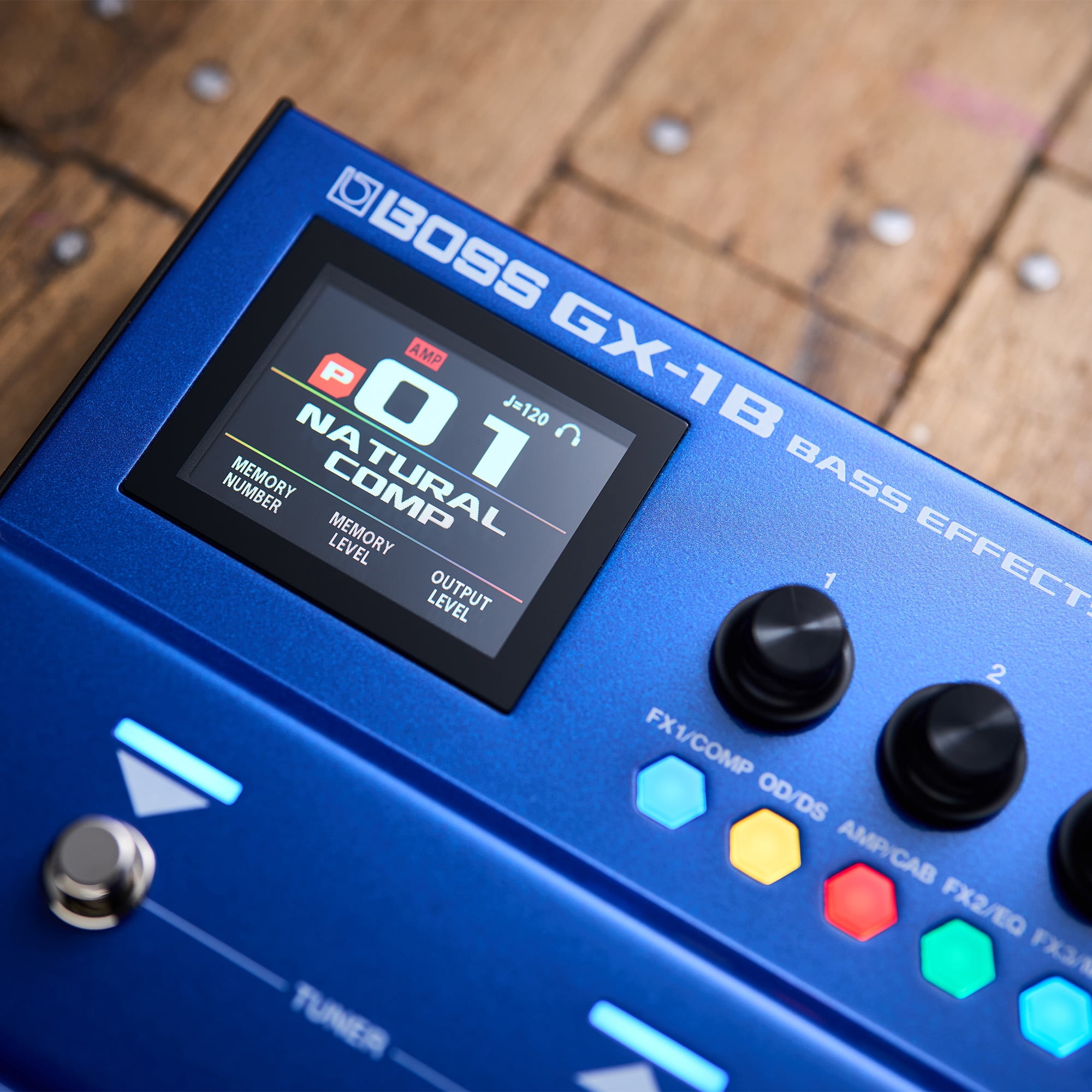 Boss GX-1B Bass Effects Processor Bundle with Gearlux Power Supply, Instrument & Patch Cable, Picks, and Austin Bazaar Polishing Cloth