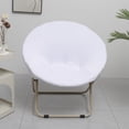 thumbnail image 7 of Yhmxh Stretchable Moon Chair Slipcover, Removable Washable Round Saucer Chair Cover, Soft Circle Chair Slipcovers Protector for Indoor/Outdoor Foldable Moon Chairs, Fits 28.7-32.6in Diameter, 7 of 7