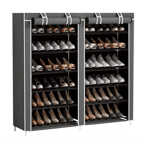 Zapatera Organizador BLOOSOM Mueble Rack Closet Armable Repisas gris 36 pares