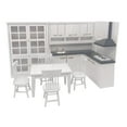 thumbnail image 1 of 1:12 muebles de muñeca miniatura Mini casa de de muebles de cocina casa de miniatura de decoración para Sunnimix Casa de muñecas en miniatura de cocina, 1 of 8
