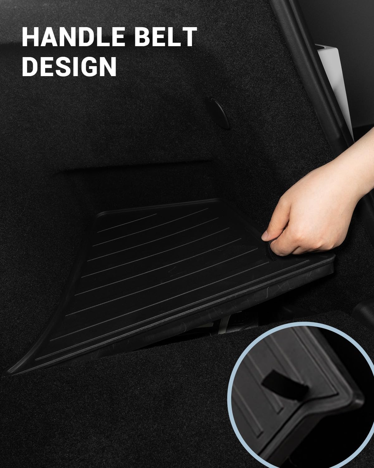 2025 2026 Tesla Model Y Juniper Trunk Organizer Trunk Storage Bins with TPE Lid Waterproof Rear Trunk Side Storage box Model Y Juniper (Standard, Premium & Performance 2025/2026) Accessories