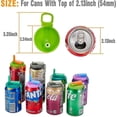thumbnail image 4 of 4Pcs 4 Colors Soda Can Lids with Straws, Reusable Straw Soda Can Caps Covers for Soda Beverage Juice Seltzer, 4 of 5
