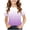 Purple A, variant on Zpanxa Girls T Shirts Ombre Print Crew Neck Short Sleeve Summer Casual Tee