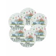 thumbnail image 7 of 13 Inch Round Placemats Set of 6, Easter Eggs Non Slip Heat Insulation PP Table Mats, Tulip Green Plaid Spring Bunny Butterfly Flower Washable Place Mats for Kitchen Dining Party Table Decor, 7 of 7