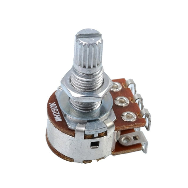 Potenciómetro de equilibrio de doble mezcla Potenciómetros de control de tono de volumen moleteado, accesorio de potenciómetro de doble capa, MN250K Baoblaze potenciómetro de guitarras