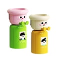 thumbnail image 3 of Vaso y soporte para cepillo de dientes, estante para enjuague bucal, organizador resistente para colgar en la pared. 2 piezas Verde Amarillo, 3 of 9