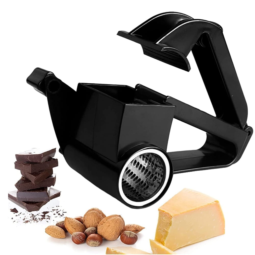 Rotary Cheese Grater with Multipurpose Stainless Steel Drum Grater, Classic Rotary Cheese Grate