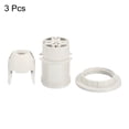 thumbnail image 4 of Unique Bargains E14 Screw Thread 28mm Light Socket DIY Retro LED Bulb Lamp Holder White 3 Pack, 4 of 5