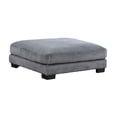 thumbnail image 3 of Rix 45 Inch Ottoman- Attached Seat Cushion in Gray Corduroy Fabric- Wood, 3 of 6