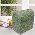 thumbnail image 3 of Lime Green Stand Mixer Cover, Oriental Moroccan Mandala Middle Eastern Boho Retro Pattern, Kitchen Appliance Organizer Bag Cover with Pockets, 5 Quarts, Fern Green White, by Ambesonne, 3 of 4