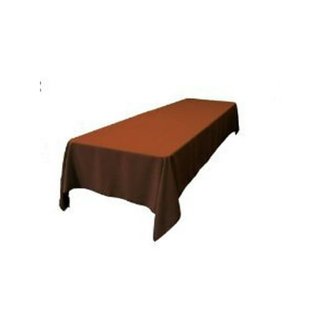 60x102 Polyester Tablecloth Wedding Linens Chocolate Brown