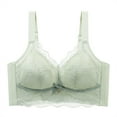 thumbnail image 3 of Full Coverage soft underwire Plus size bras for women lace Push-Up  Hook And Loop, 3 of 6