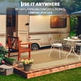 thumbnail image 6 of Garvee 10'x14' Waterproof Outdoor Area Rug Reversible Plastic Geometric Bordered Patio Mat UV-Protected for Deck, Backyard, RV and Camping, Coffee, 6 of 6
