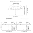 thumbnail image 5 of Necvior Travel Friendly Auto Windproof Umbrella Automatic Open Close Feature, 5 of 18