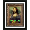 thumbnail image 2 of Stephen Chambers 25x32 Black Ornate Wood Framed With Double Matting Wall Art Titled - Davinci Invaders Final, 2 of 6