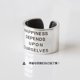 thumbnail image 1 of 925 anillos de plata esterlina para mujer letras anchas apertura desgastada hecho a mano diseño Simple INS joyería fina de moda, 1 of 2