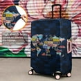 thumbnail image 4 of Luggage Cover Elastic Washable License Plate Map of the World Travel Suitcase Protector Fit 25-28 Inch Luggage, 4 of 6