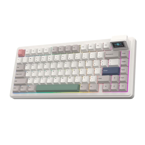 Teclado mecánico inalámbrico EPOMAKER RT82 con pantalla RGB