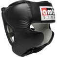 thumbnail image 3 of Classic Headgear for Boxing & MMA, Full-Face Training Head Guard with Cheek Protection, Adjustable Fit, Durable Leather & Multi-Layer Padding for Sparring and Muay Thai, Black, X-Large, 3 of 7