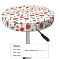 thumbnail image 3 of Cauagu Strawberries Print Round Stool Covers,Seat Cushion for Round Bar Stool Chair Seat Cover for Bar Round Chair Fits for 12/13/14in Bar Stool Cushion, 3 of 7