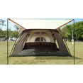 thumbnail image 7 of LIXI Large Camping Tent,8-12 Person 3 Door 2 Room Oxford Outdoor Hiking Tent with Waterproof,169"×120"×79",Green, 7 of 7
