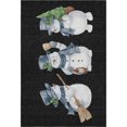 thumbnail image 2 of Addison Rugs Mayfield Premium Machine Washable Transitional Holiday Snowman Black Rectangle Rug, 8' x 10', 2 of 7