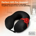 thumbnail image 5 of BLACK+DECKER Memory Foam Travel Pillow, Ergonomic Cervical Neck Pillow, Black, 5 of 8