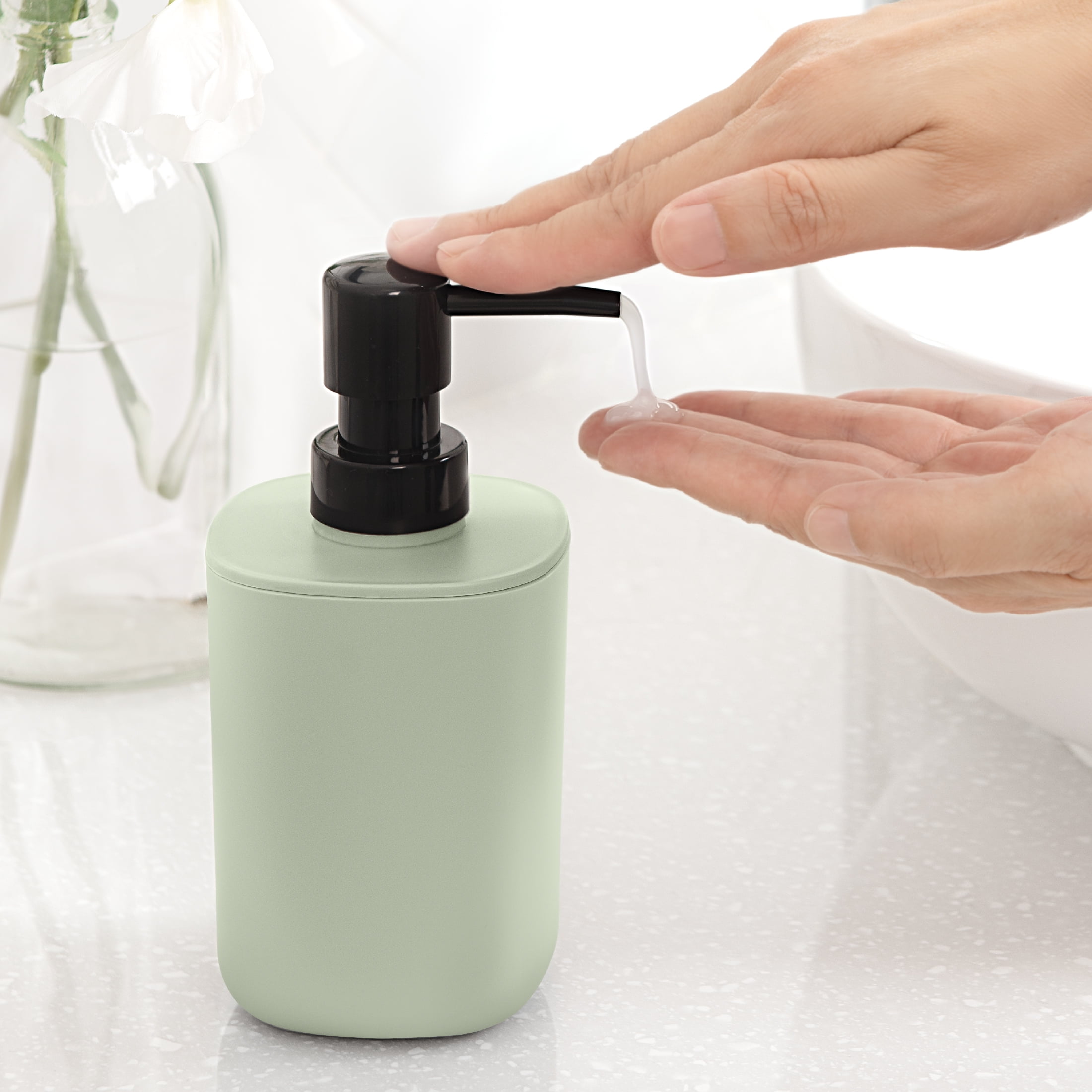 Mainstays 3-Piece Bath Accessory Set, Green