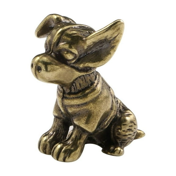 Premium Brass Dog Figurine Great For Decorative And Collectible Use